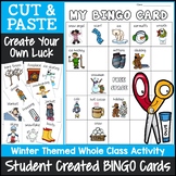 Winter Bingo Game | Cut and Paste Activities Bingo Template
