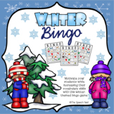 Winter Bingo Game with Riddles - A Vocabulary Building Activity