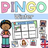 Winter Bingo. Words Vocabulary. Reader Game. January.