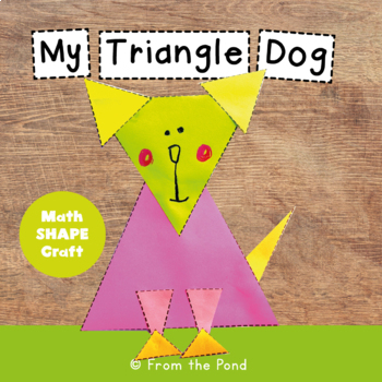 Preview of Triangle Dog Math Shape Craft