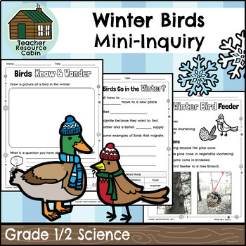 Preview of Winter Birds Mini-Inquiry (Grade 1/2)
