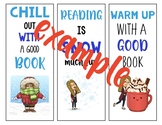 Winter Bitmoji Bookmarks