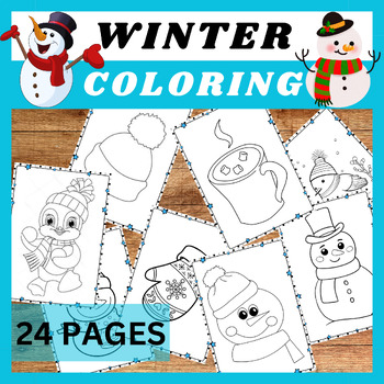 Preview of Winter Bliss: Simple Winter Activities, Coloring Sheets, and Coloring Pages