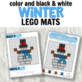 Winter Blocks Task Cards for Fine Motor Centers