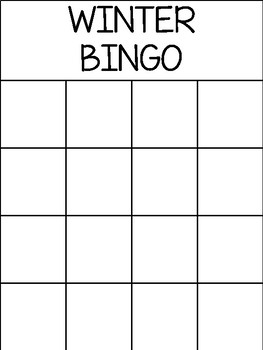 Winter - Boardmaker Bingo by Paddling Through SPED | TpT