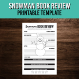 Winter Book Review Poster | Snowman Theme | English Litera