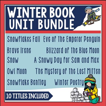 Preview of Winter Book Unit Bundle