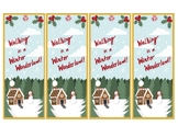 Walking in a Winter Wonderland Snowman Bookmarks