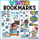 Winter Bookmarks - Color Your Own Printable Bookmark Templ