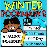 Winter Bookmarks! Coloring Bookmarks & Gifts for Winter Ho