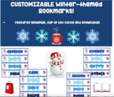 Winter Bookmarks (EDITABLE) Great for Holiday gifts!!