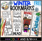 Winter Bookmarks- Freebie