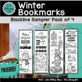 Winter Bookmarks Sampler of 4 FREEBIE