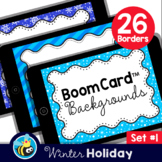Winter Boom Card™ Background Borders (Clipart) Set #1