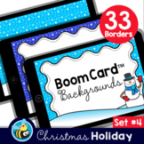 Winter Boom Card™ Background Borders (Clipart) Set #4