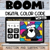 Winter Boom Cards™ Addition and Subtraction Facts Digital 