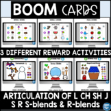 Winter Boom Cards Speech Therapy Articulation L CH SH J S 