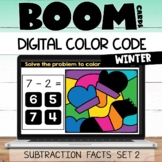 Winter Boom Cards™ Subtraction Facts Set 2 Digital Color b