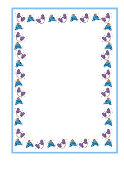 free clipart borders frames winter