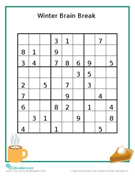 easy sudoku teaching resources teachers pay teachers