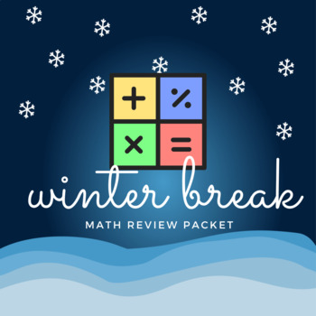 Preview of Winter Break 5th Grade Math Review Packet