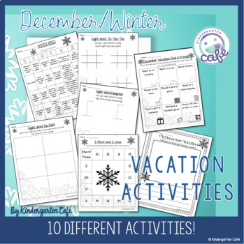 Preview of December Vacation / Winter Break Activities!