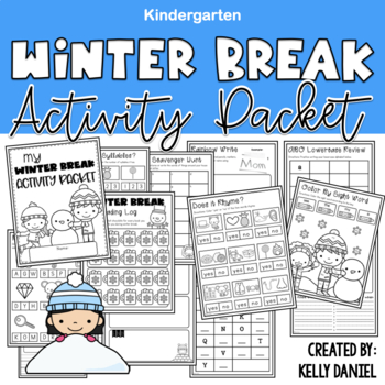 Preview of Winter Break Activity Packet | Kindergarten | Distance Learning