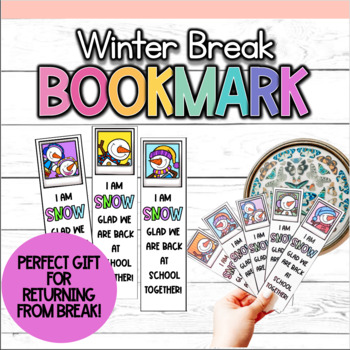 Preview of Winter Break Bookmark Freebie