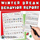 Winter Break Christmas Parent Communication Sheet Emotions