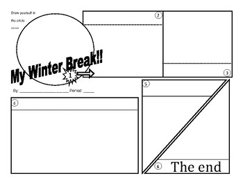 Preview of Winter Break Comic Strip