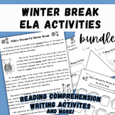 Winter Break ELA BUNDLE- Story Elements, Plot Diagram, Com