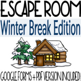 Winter Break Escape Room ⎢ Printable + Digital - Distance 
