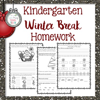 kv winter break holiday homework