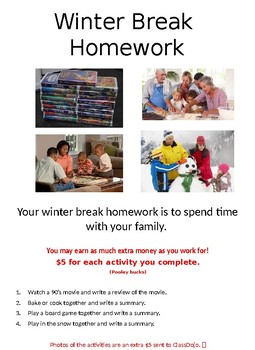 holiday homework of kvs winter break