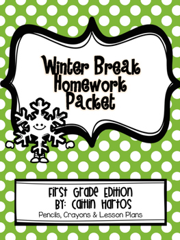 Preview of Winter Break Homework Challenge- 1st Grade