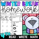Winter Break Homework for 4th Grade - Reading, Writing, an