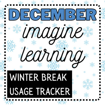 Preview of Winter Break Imagine Learning Tracker | Christmas Break Imagine Learning Tracker