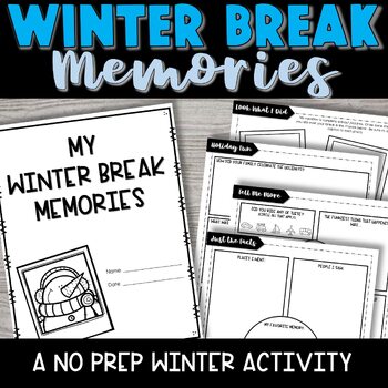 Preview of Winter Break Memory Book - NO PREP Writing Activity