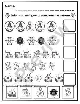 Four Task Boxes to Try this Winter – Preschool Packets