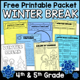 Winter Break Packet Freebie