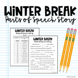 Winter Break Parts of Speech Story