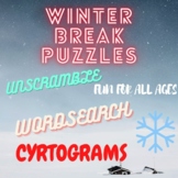Winter Break Puzzles!!!