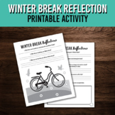 Winter Break Reflections | Printable Activity | January Wr