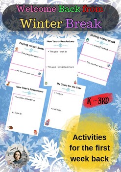 Preview of Winter Break Reflections & Resolutions Workbook