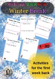 Winter Break Reflections & Resolutions Workbook