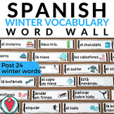 Spanish Winter Bulletin Board - Winter Vocabulary Words Wo