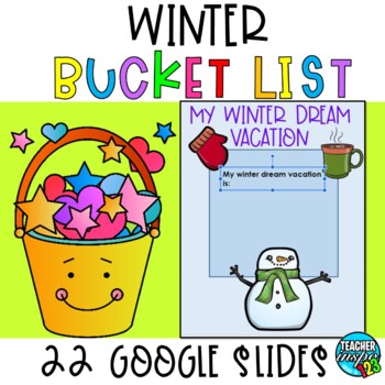 Preview of Winter Bucket List - End of Year Google Slides