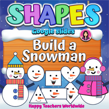Preview of Winter Build A Snowman with Shapes