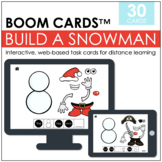 Winter Build a Snowman BOOM CARDS™ | Digital Task Cards