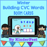 Winter Building CVC Words - Boom Cards
